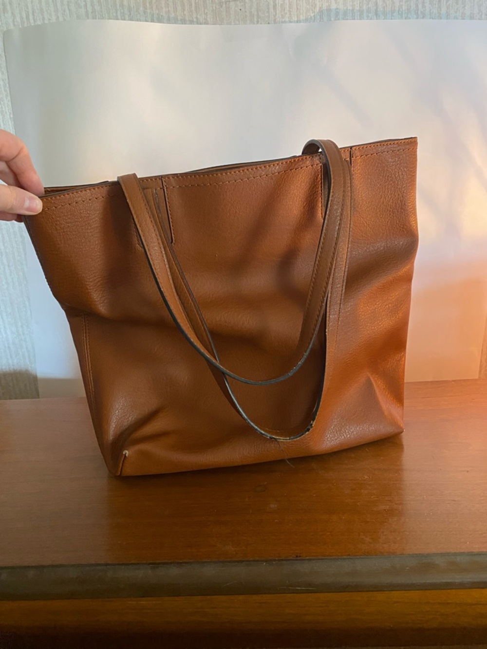 LC Lauren Conrad Presley Convertible Tote Bag - Medium Brown